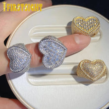 Load image into Gallery viewer, &quot;Iced Out&quot; Heart Ring
