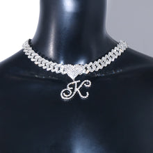 Load image into Gallery viewer, &quot;Iced out&quot; &quot;Initial&quot; Link Necklace
