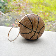 Load image into Gallery viewer, Multi Color Basketball Bling Clutch
