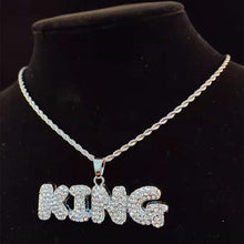 Cargar imagen en el visor de la galería, &quot;Iced out&quot; KING/QUEEN Pendant Necklace
