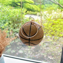 Cargar imagen en el visor de la galería, Multi Color Basketball Bling Clutch
