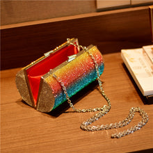 Load image into Gallery viewer, Tri-Color Bling Clutch
