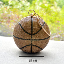 Load image into Gallery viewer, Multi Color Basketball Bling Clutch
