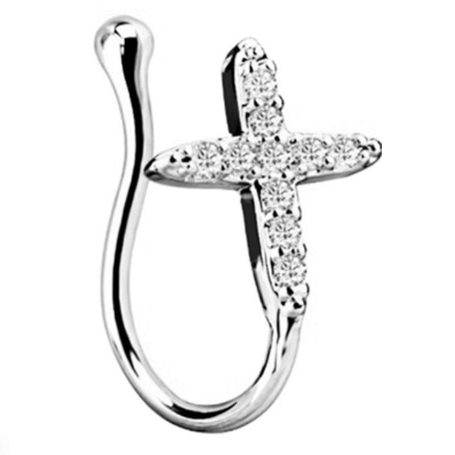 Bling Clip-on Nose Ring