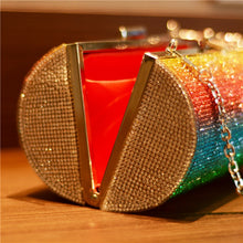 Load image into Gallery viewer, Tri-Color Bling Clutch
