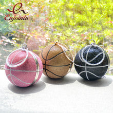 Load image into Gallery viewer, Multi Color Basketball Bling Clutch
