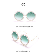 Load image into Gallery viewer, Pearl Round Luxury Sunglasses
