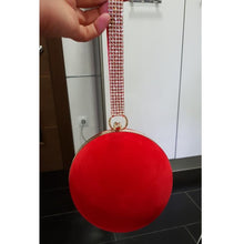 Load image into Gallery viewer, Velvet Ball Clutch Purse
