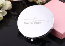 Load image into Gallery viewer, Rhinestone Heart Compact Mirror
