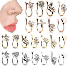 Load image into Gallery viewer, Bling Clip-on Nose Ring
