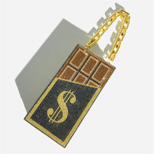 Load image into Gallery viewer, &quot;Iced Out&quot; Chocolate Bar Clutch
