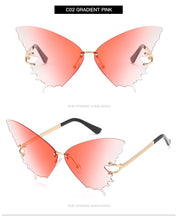 Cargar imagen en el visor de la galería, Butterfly Rimless Sunglasses
