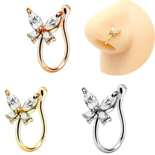 Cargar imagen en el visor de la galería, Bling Clip-on Nose Ring
