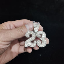 Load image into Gallery viewer, &quot;Iced out&quot; &quot;23&quot; Pendant Necklace
