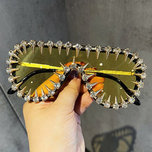 Load image into Gallery viewer, Designer Punk Rhinestone Sunglasses
