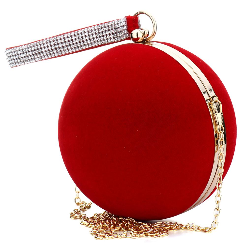 Velvet Ball Clutch Purse