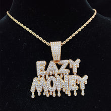 Load image into Gallery viewer, Iced Out &quot;Eazy Money&quot; Pendant Necklace
