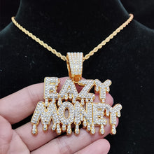 Load image into Gallery viewer, Iced Out &quot;Eazy Money&quot; Pendant Necklace
