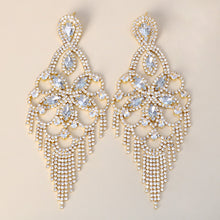 Cargar imagen en el visor de la galería, Rhinestone Dangle Earrings
