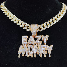 Load image into Gallery viewer, Iced Out &quot;Eazy Money&quot; Pendant Necklace
