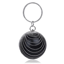 Load image into Gallery viewer, Round Bling Evening Clutch
