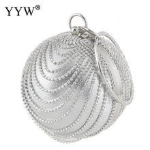 Load image into Gallery viewer, Round Bling Evening Clutch
