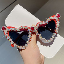 Load image into Gallery viewer, Bling Heart Sunglasses

