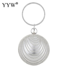 Load image into Gallery viewer, Round Bling Evening Clutch
