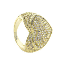 Load image into Gallery viewer, &quot;Iced Out&quot; Bling Heart Ring

