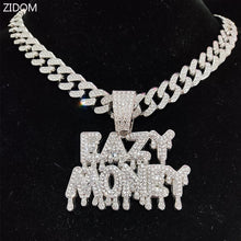 Cargar imagen en el visor de la galería, Iced Out &quot;Eazy Money&quot; Pendant Necklace
