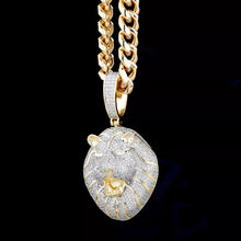 Load image into Gallery viewer, &quot;Iced Out&quot; Lion Head Pendant Necklace
